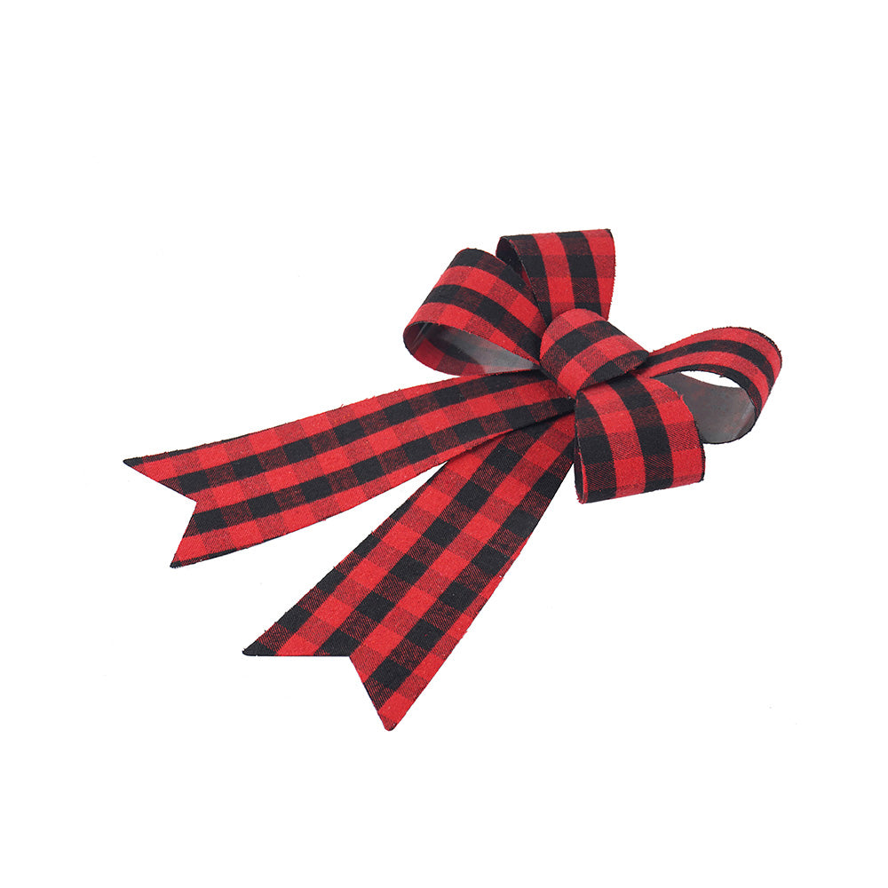 Artificial Bowknot Ornament Black&Red