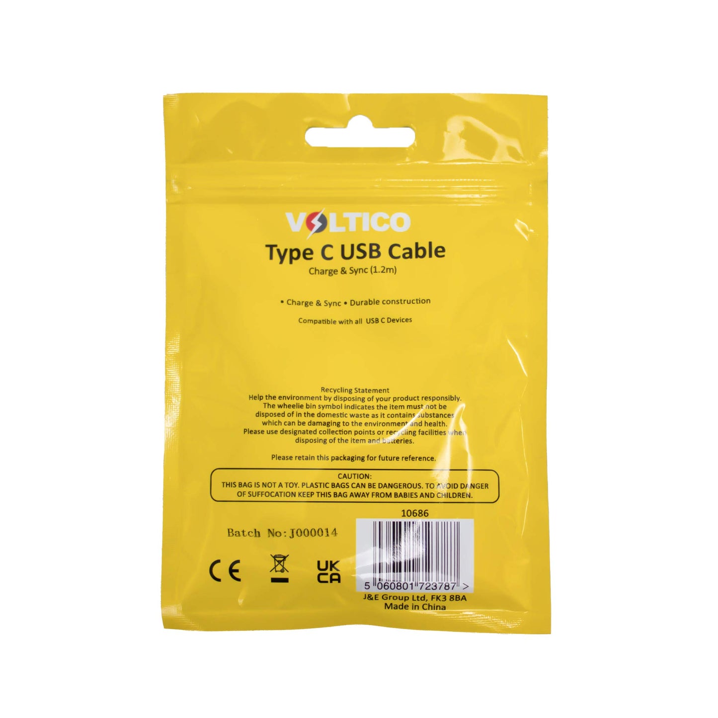 Voltico TypeC & USB Cable 1M