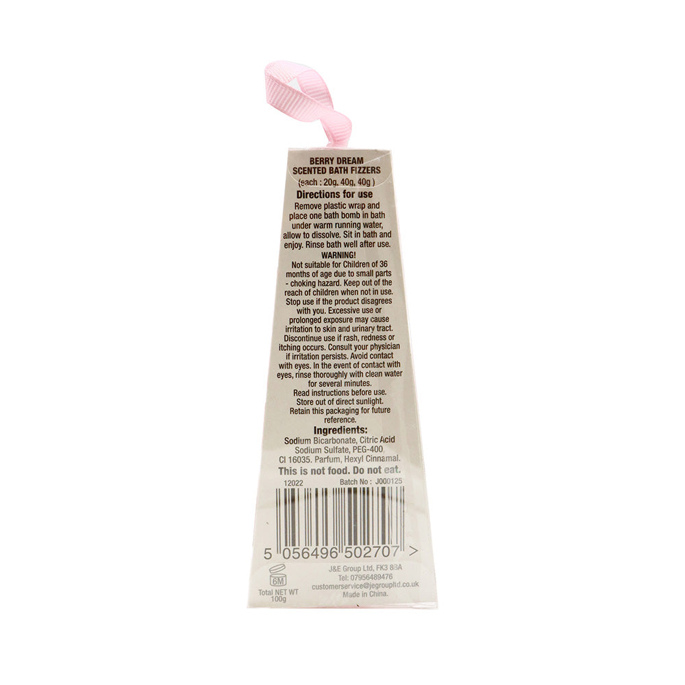 Christmas Scented Bath Fizzers 3PK