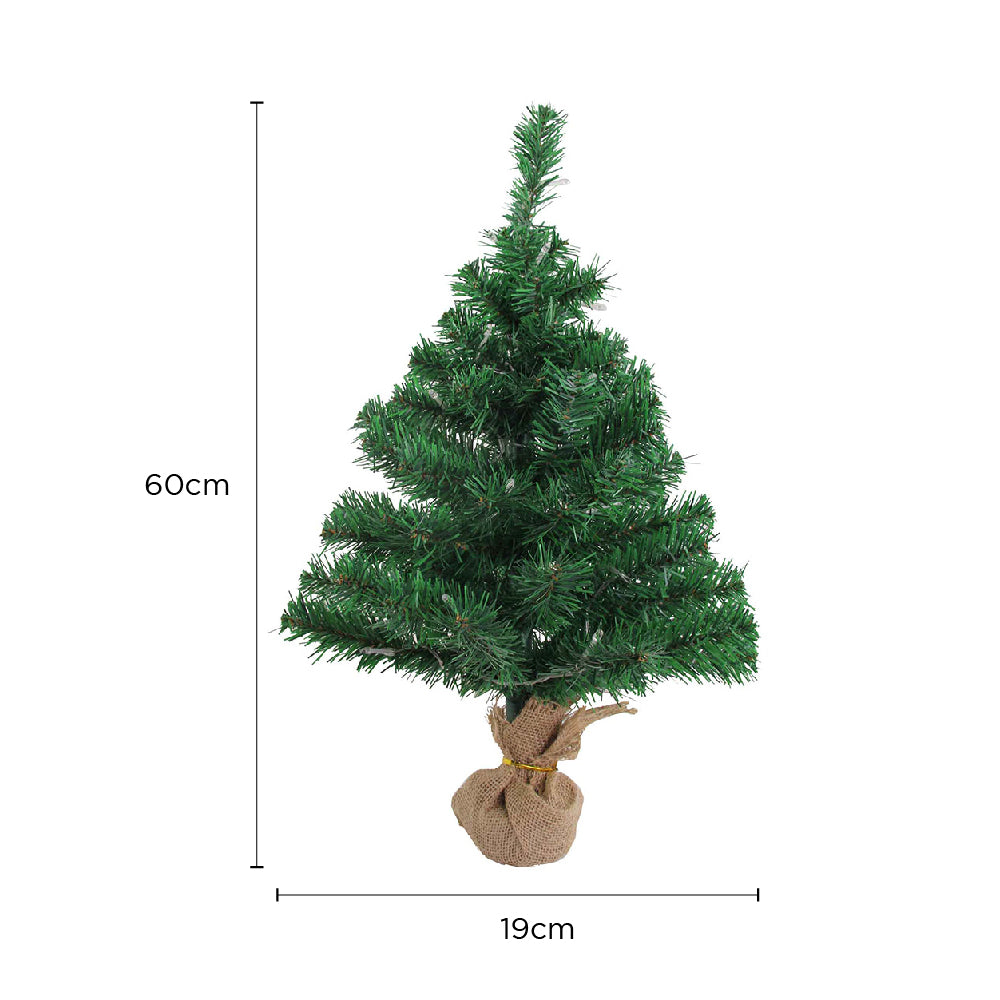2Ft Prelit Snowy Tree
