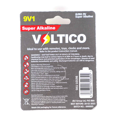 Voltico Super Alkaline 9V 1Pk