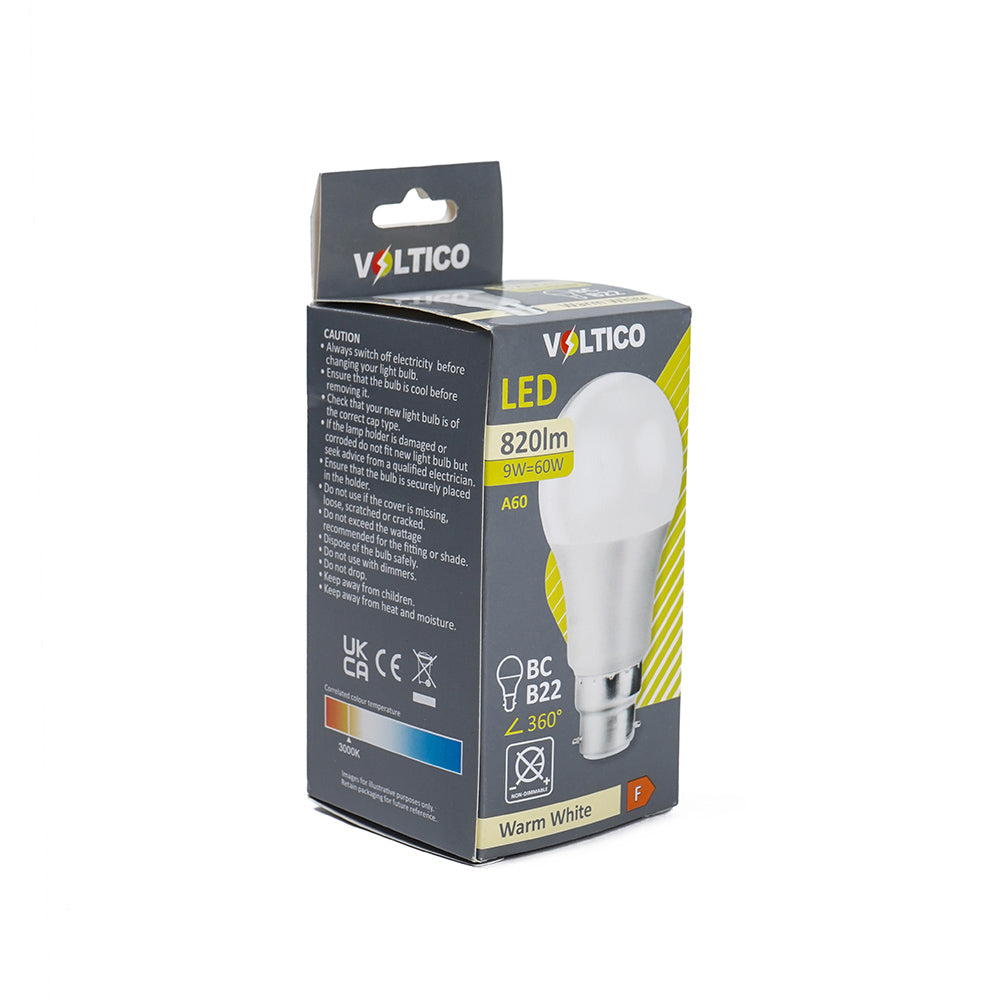 Bulb Led Glass B22 Warm White