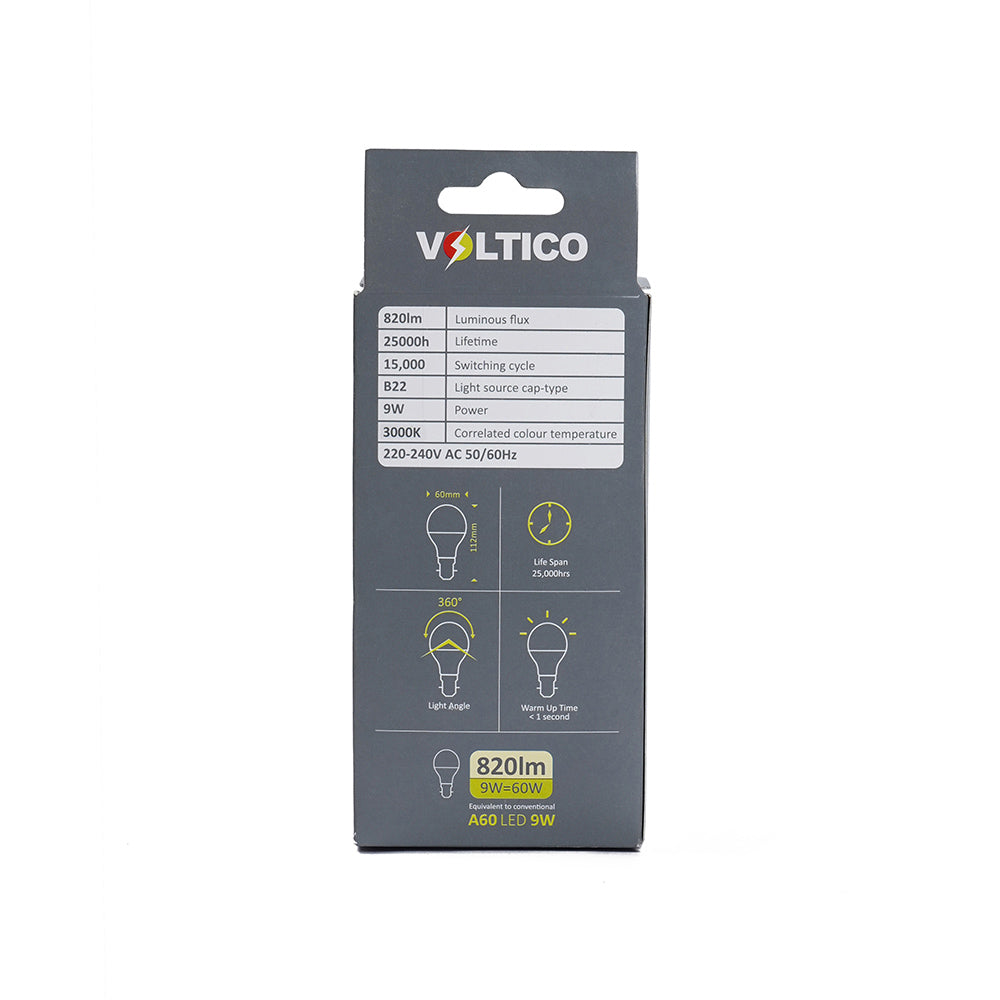 Bulb Led Glass B22 Warm White