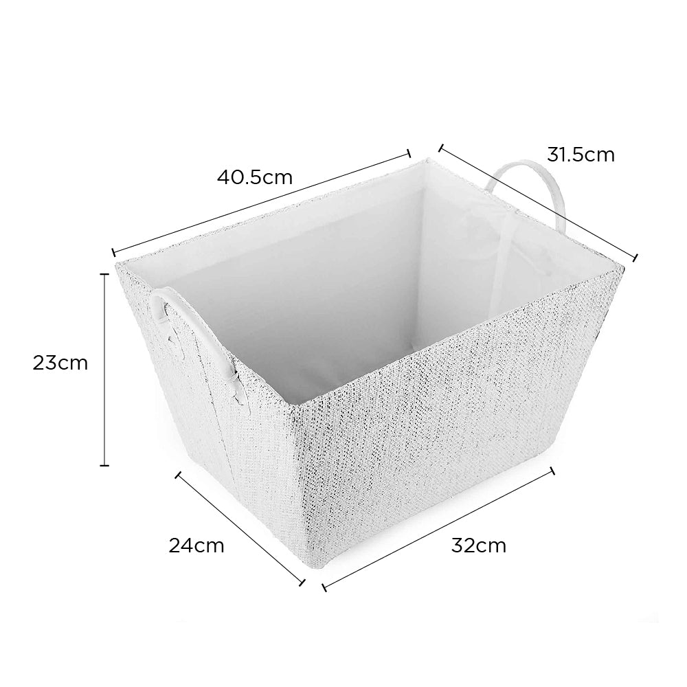 Lurex Basket-Black&White 40X31.5Cm