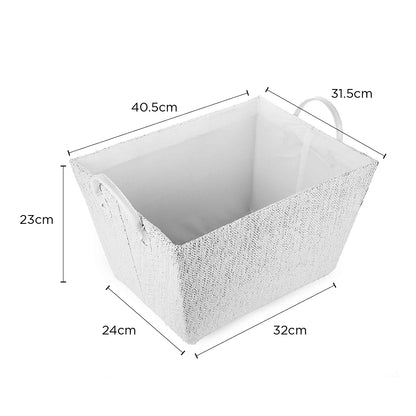Lurex Basket-Black&White 40X31.5Cm