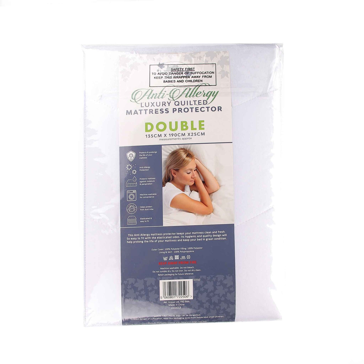 Anti Allergy Mattress Protector Double