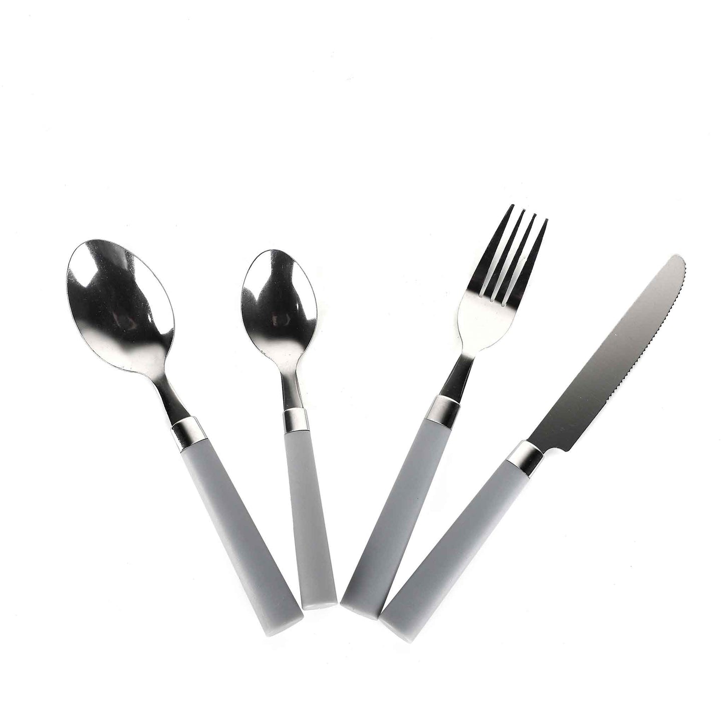 Cutlery Tube Flat Grey 16PC