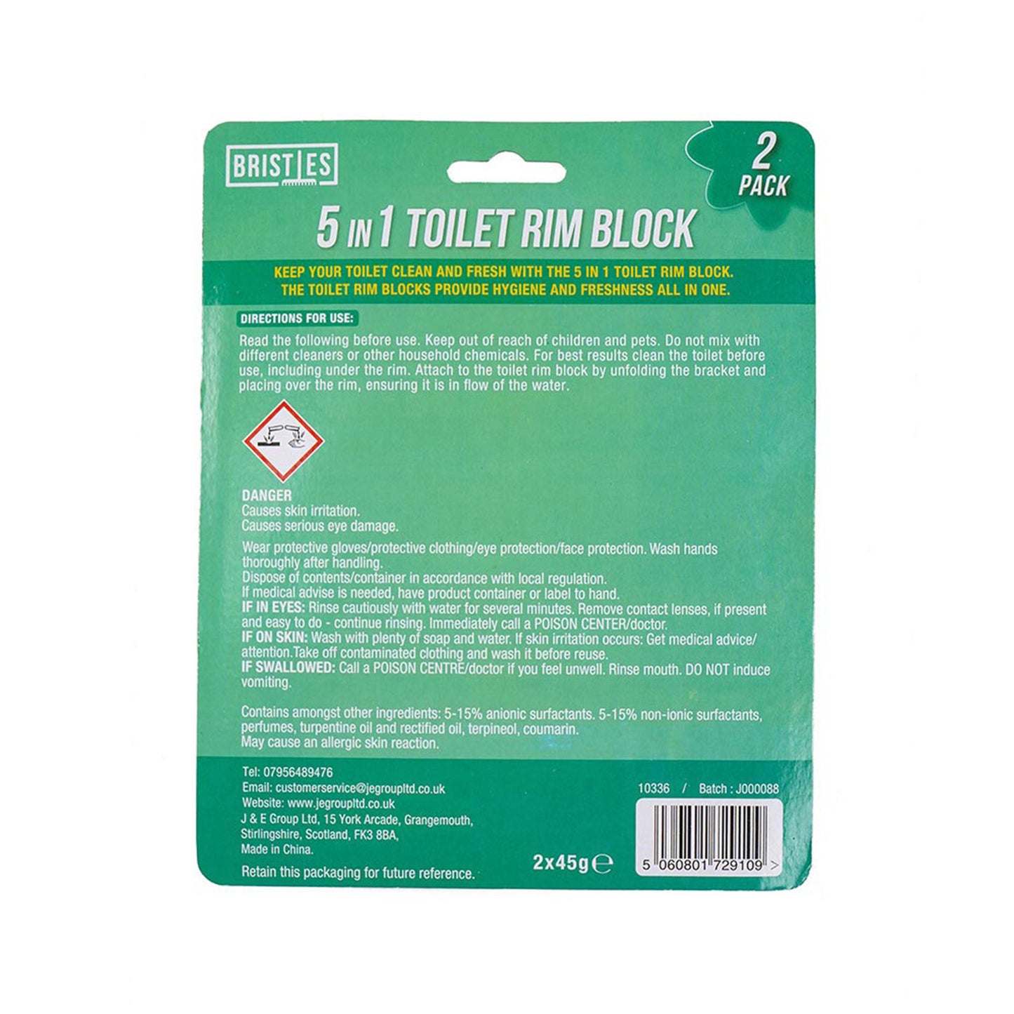 5In1 Twin Toilet Rim Block Pine