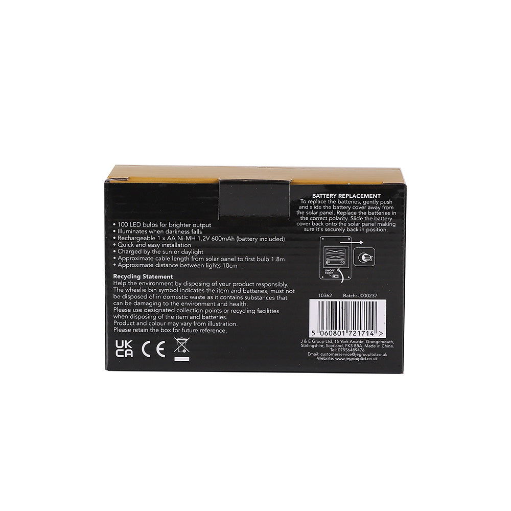 100 Ultra Bright Solar Led Fairy Lights