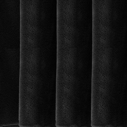 Faux Mink Throw Black 150X200