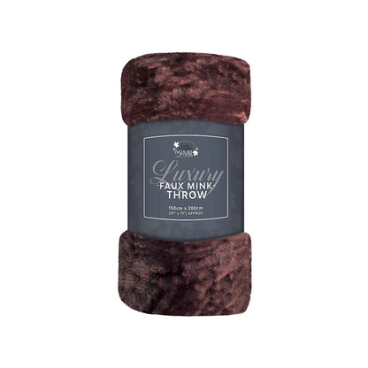 Mink Throw Chocolate 150X200