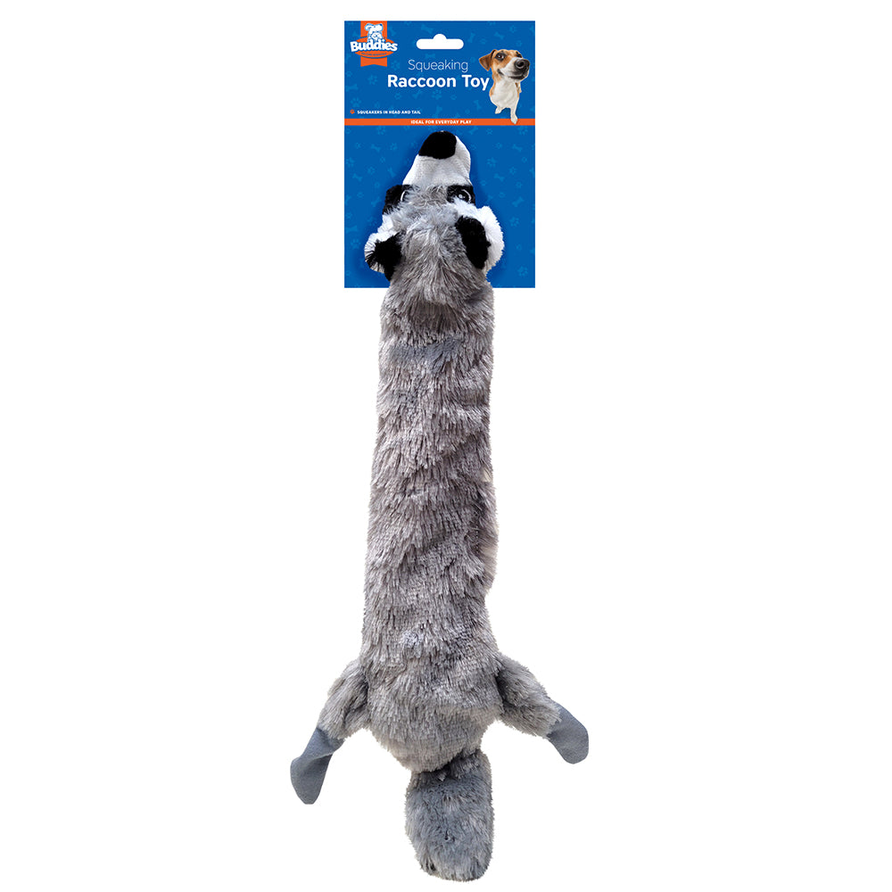 Squeaking Raccoon Toy