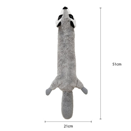 Squeaking Raccoon Toy