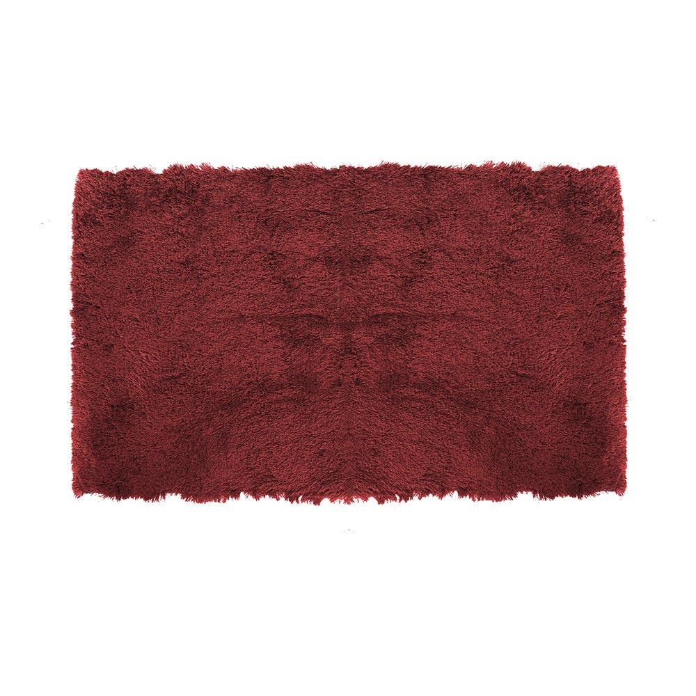 Shimmer Rug Runner 57X100 (Red/Black/Silver)