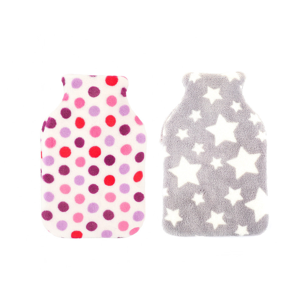 Coral Fleece Hot Water Bottle 1L