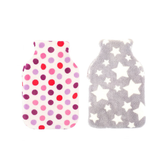 Coral Fleece Hot Water Bottle 1L