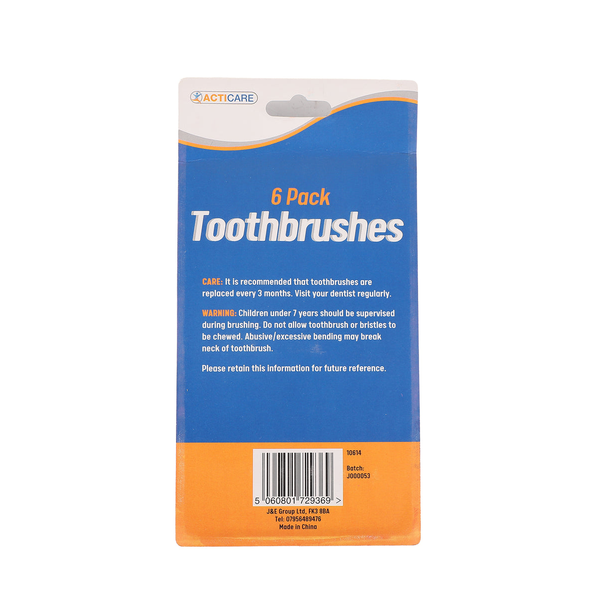 Toothbrushes 6Pk