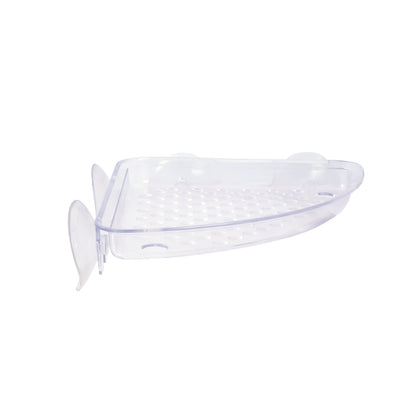 Plastic Corner Shelf with Suction Cups