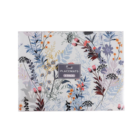 Floral Printed Cork Placemat 4PK