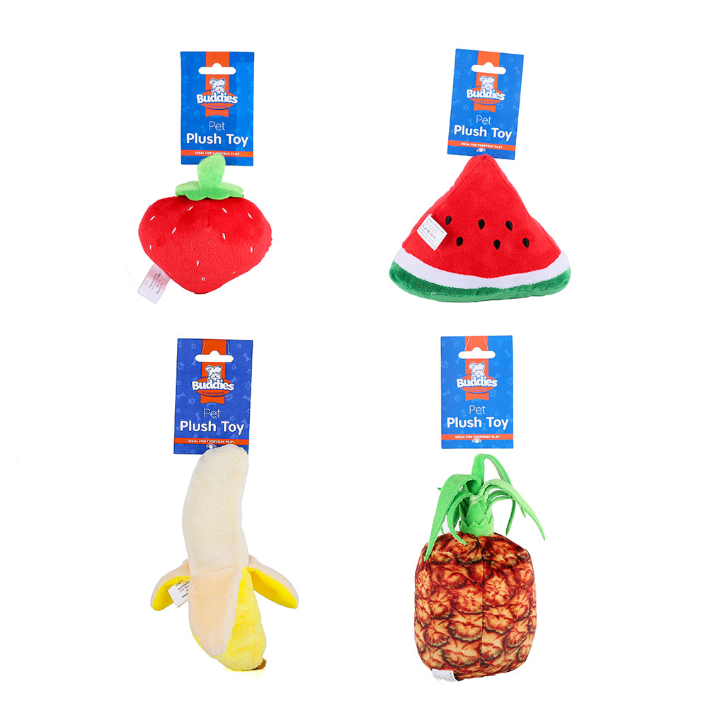 Plush Fruit Pet Toy