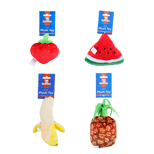 Plush Fruit Pet Toy