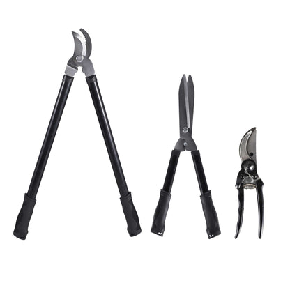 Garden Tool Set Lopper & Hedge Shears & Pruner 3PC