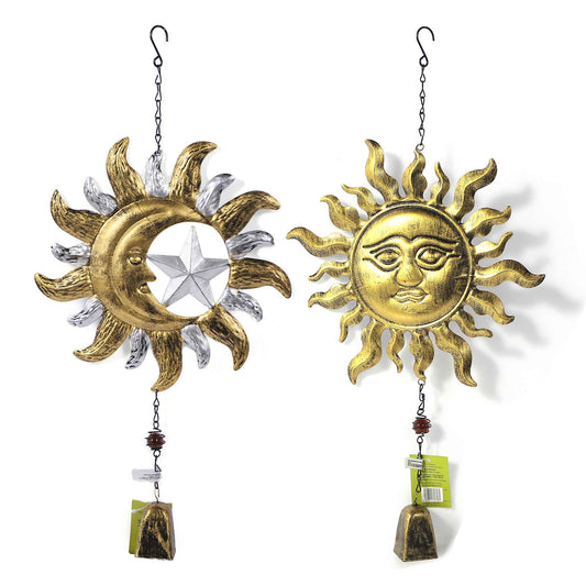 Hanging Metal Chimes Moon Sun