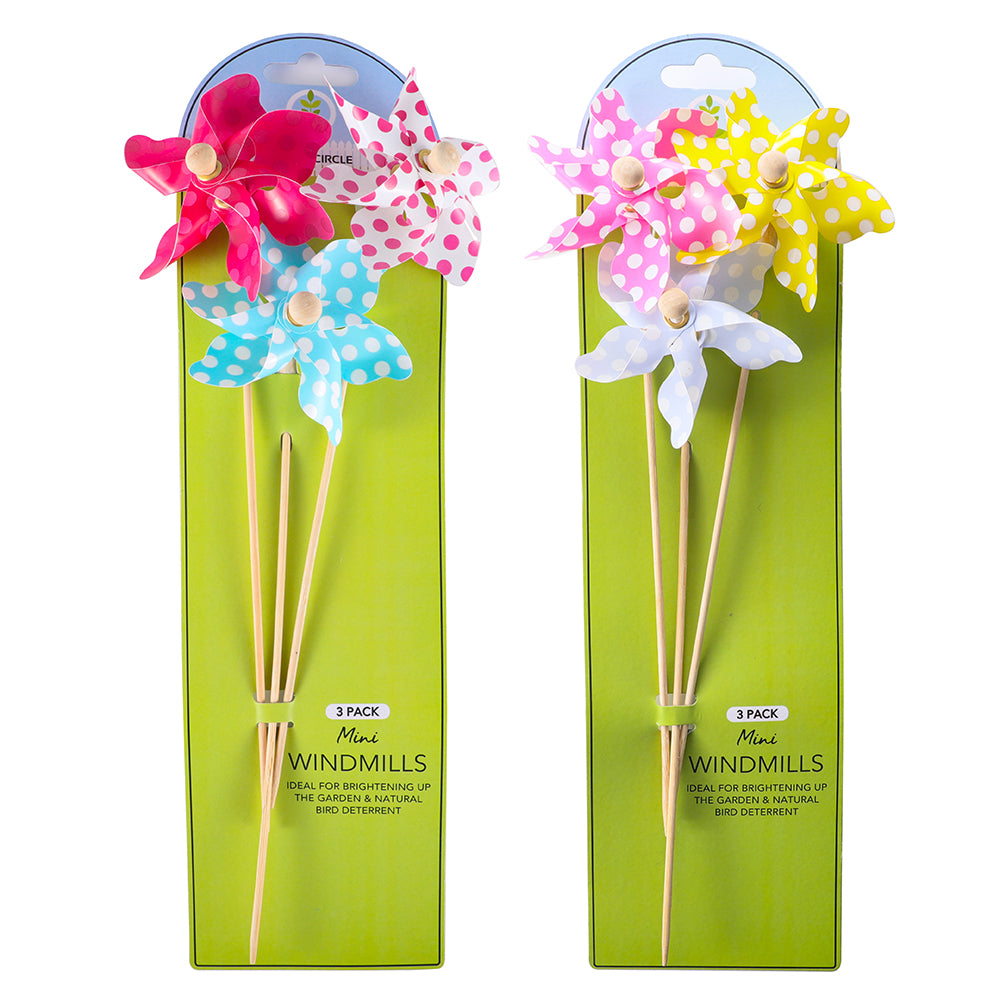 Mini Windmills 3 Pack