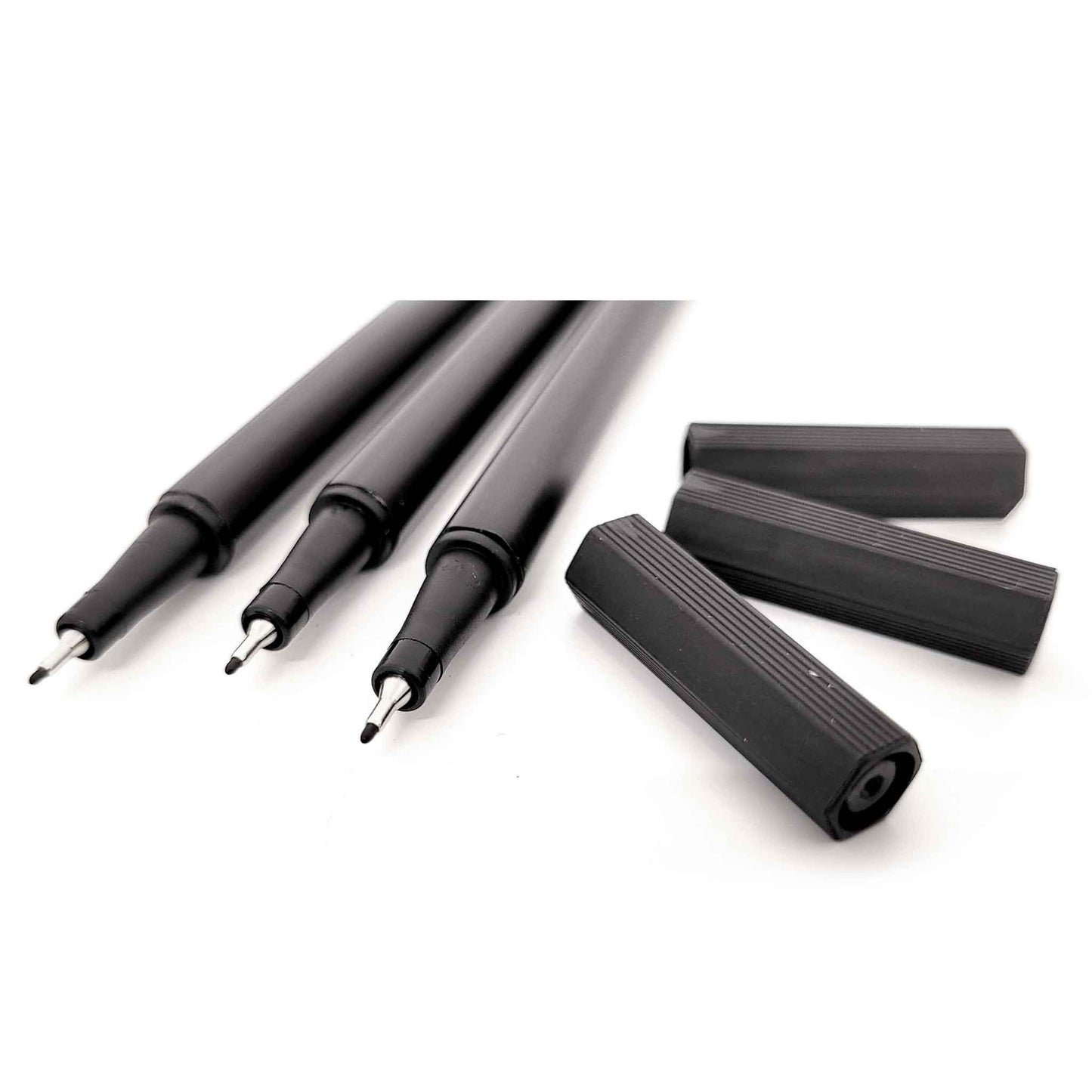 Black Fineliner Liquid Ink 5PK