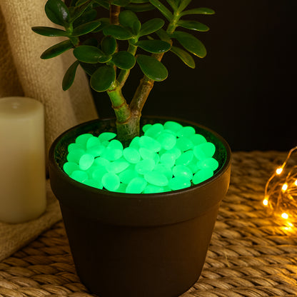 100 Glowing Decorative Pebbles
