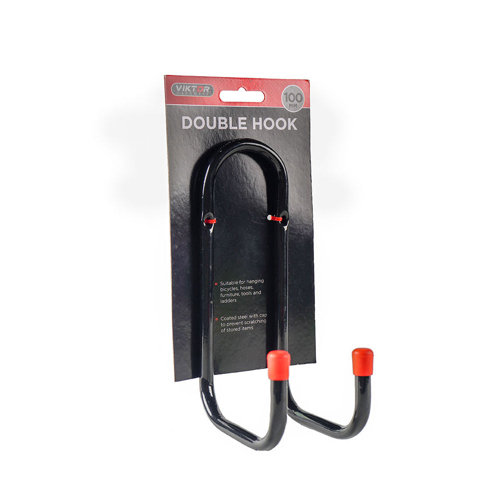 Black Steel Double Hook 1PC
