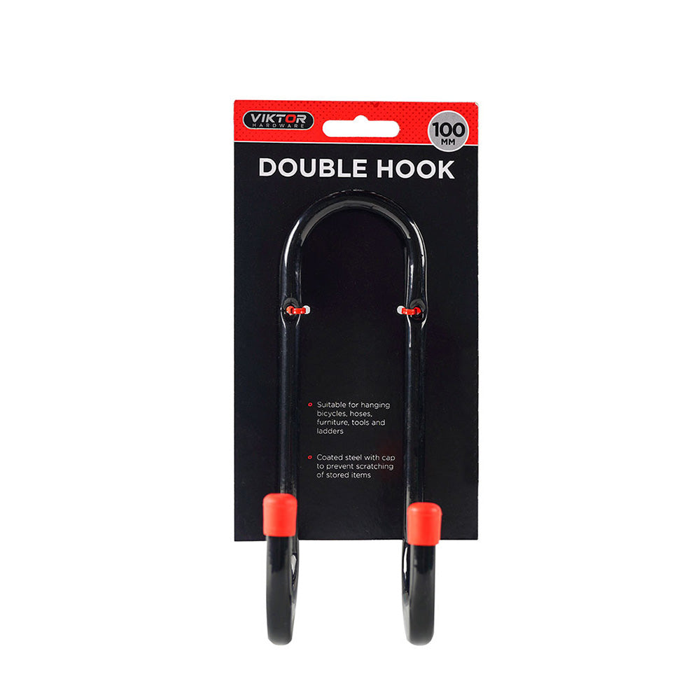 Black Steel Double Hook 1PC