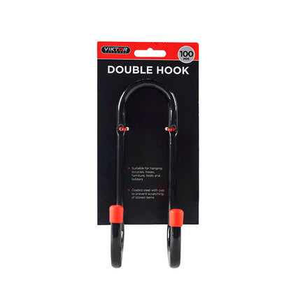 Black Steel Double Hook 1PC