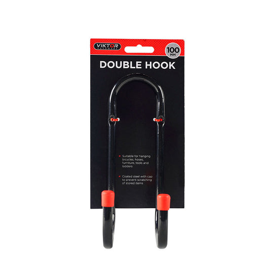 Black Steel Double Hook 1PC