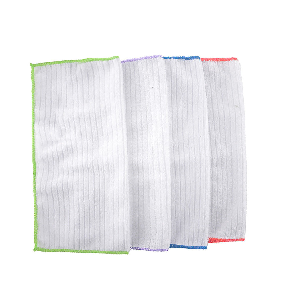 Microfibre Dish Cloths White 4S