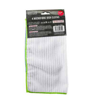 Microfibre Dish Cloths White 4S