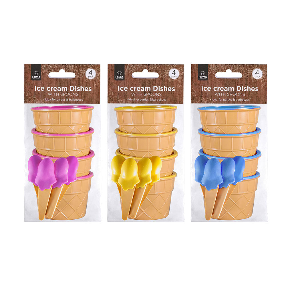 Ice Cream Dishes 4PK – J&E Group Ltd