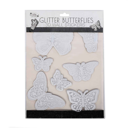 3D Glitter Butterflies Wall Stickers