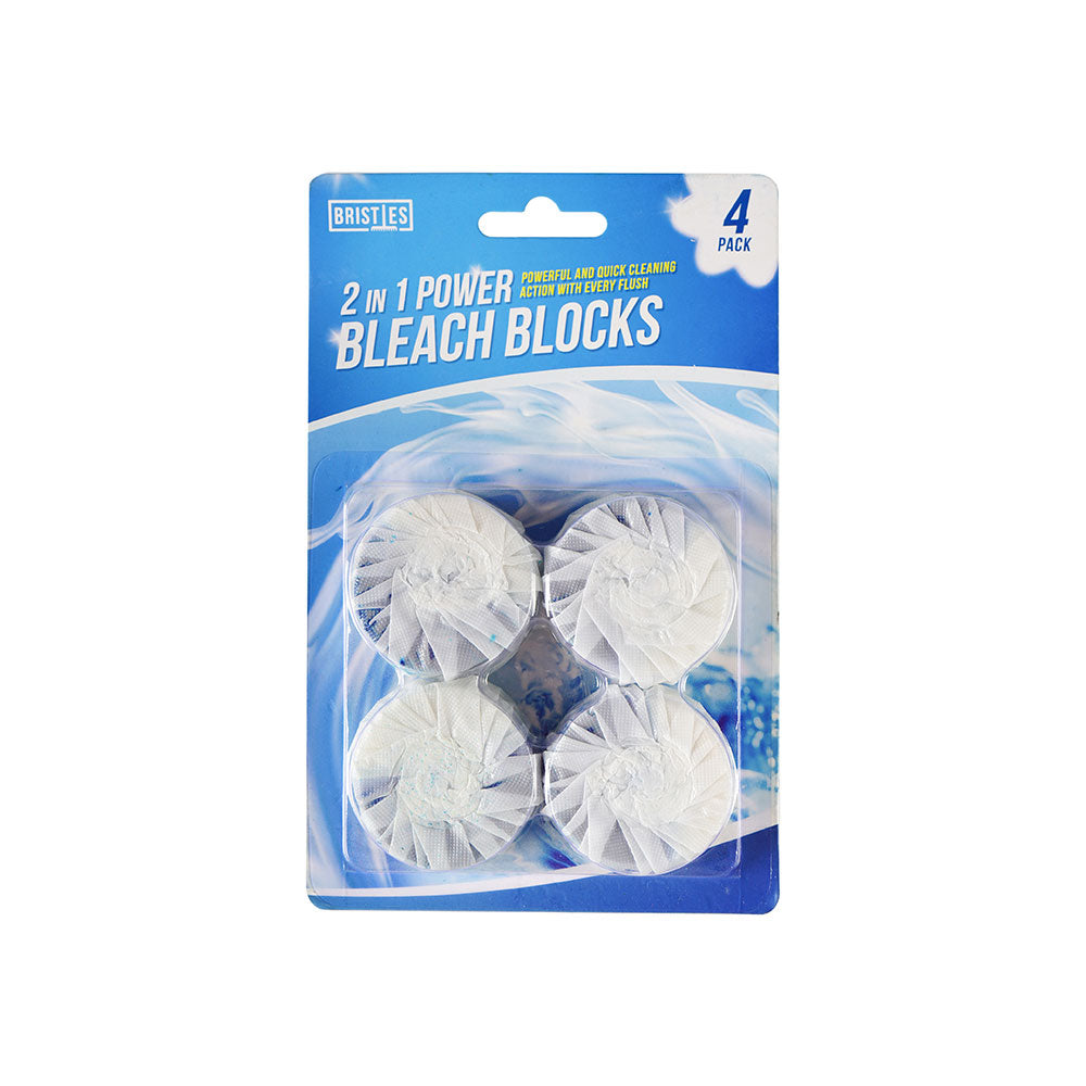 2 in 1 Toilet Bleach Blocks 4PK