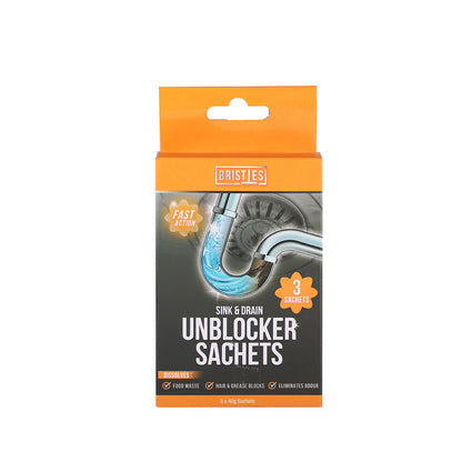 Sink & Drain Unblocker Sachets 3Pk