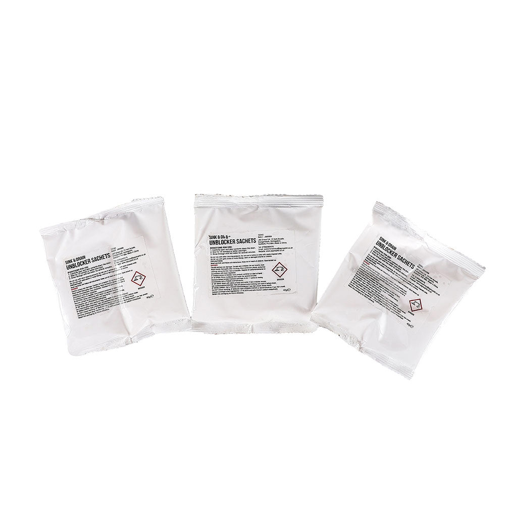 Sink & Drain Unblocker Sachets 3Pk