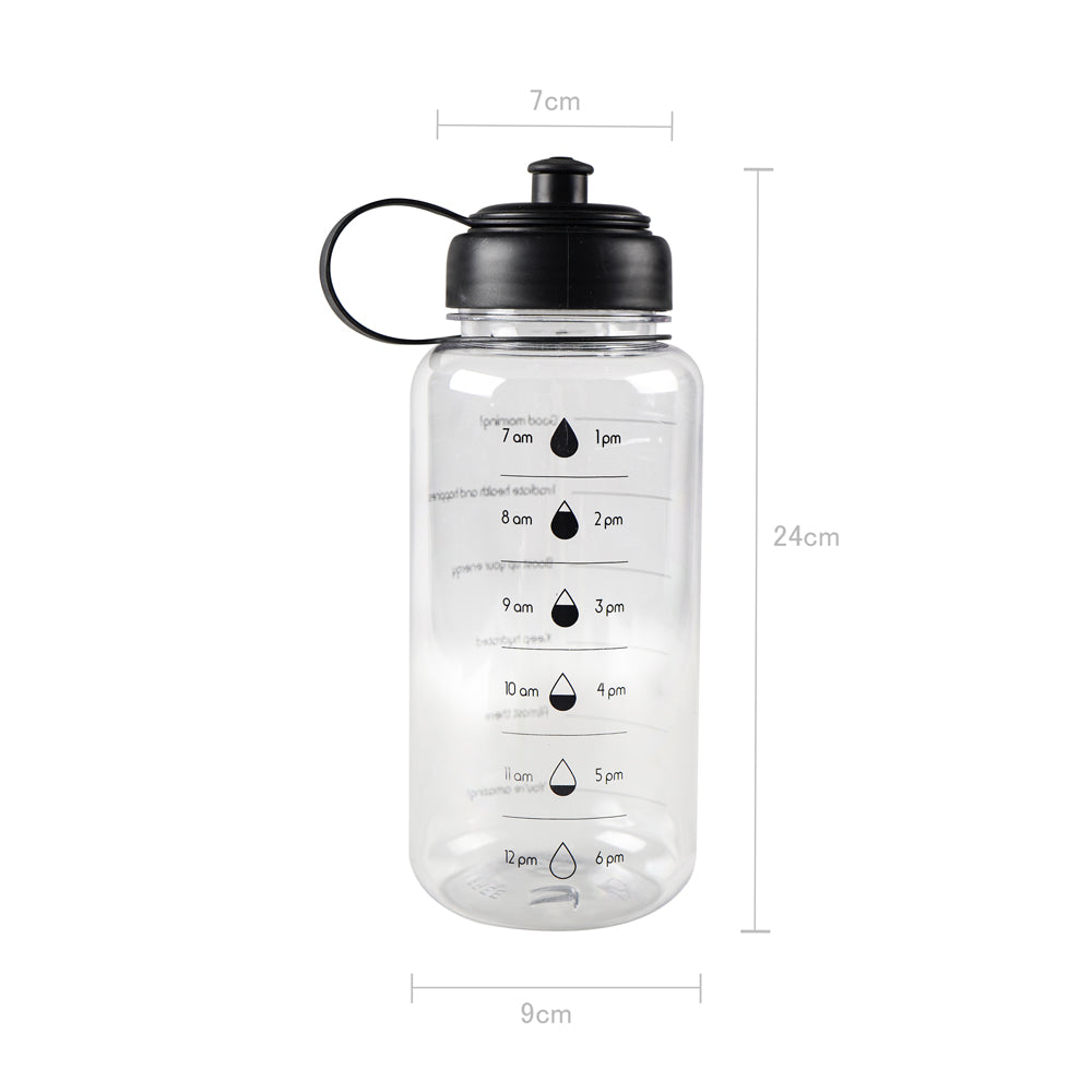 Drink Bottle With Time Marker 1L