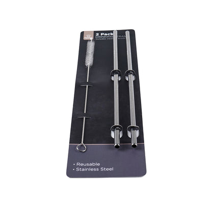 Reusable Stainless Steel Drinking Straw With Straw Brush