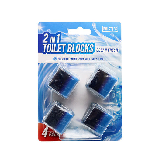 2In1 Toilet Blocks Cube Ocean Fresh 4Pack