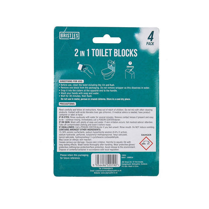 2In1 Toilet Blocks Cube Pine Fresh 4Pack