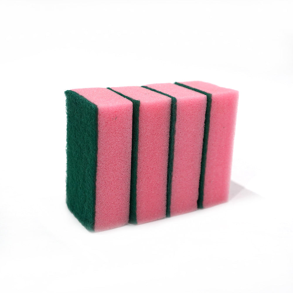Extra Large Sponge Scourers Pink 4Pk