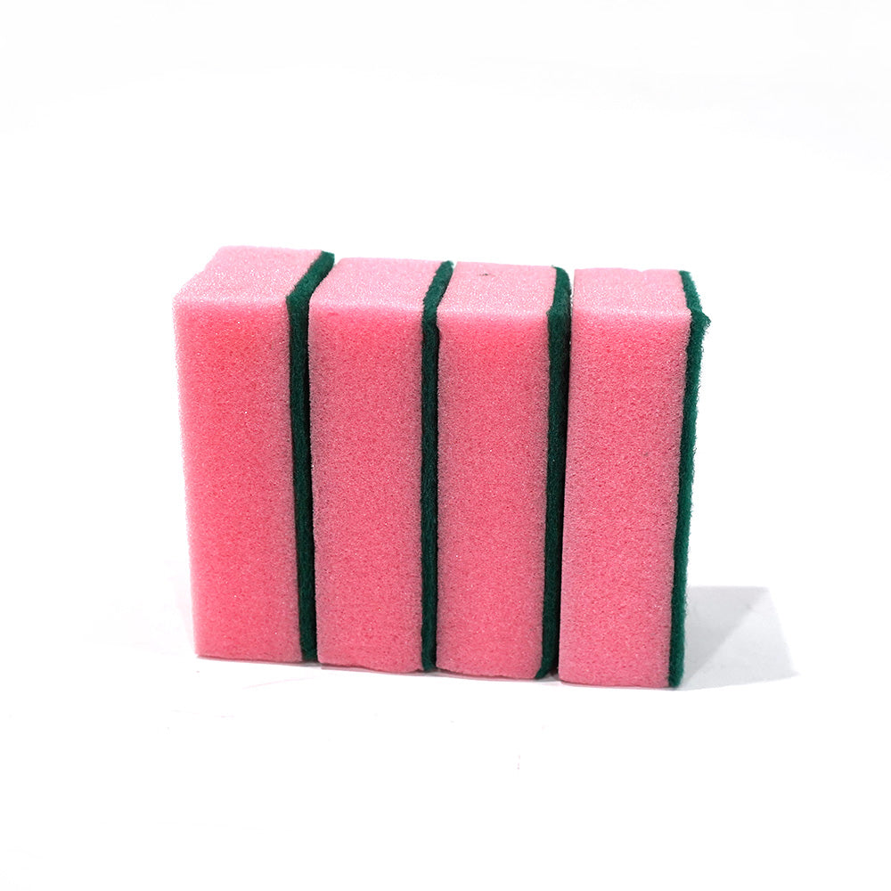 Extra Large Sponge Scourers Pink 4Pk