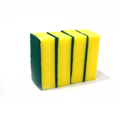 Extra Large Sponge Scourers Yellow 4Pk