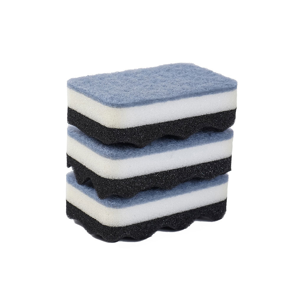 Wavy Sponge Scourers Pack Of 3