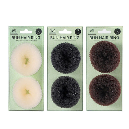 Bun Hair Ring 2Pk